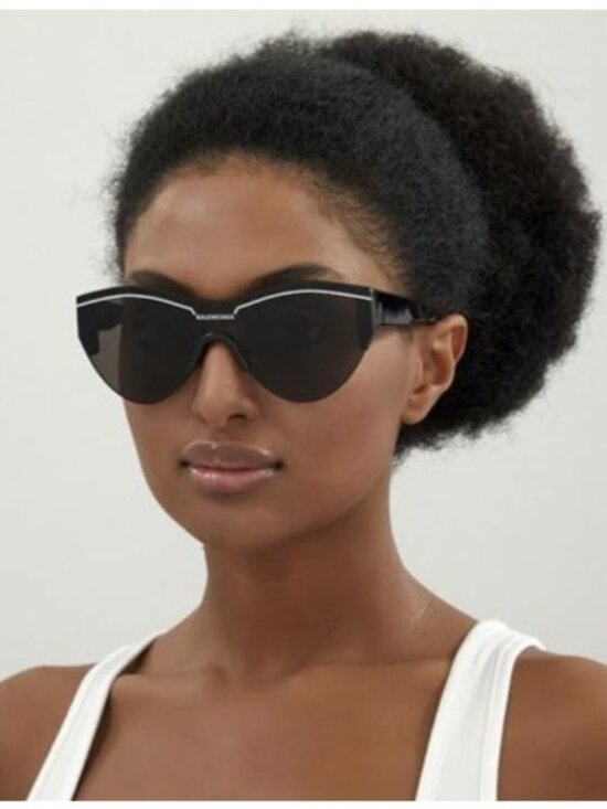 NEW BALENCIAGA BB0004S 001 BLACK WOMEN SUNGLASSES BALENCIAGA EYEWEAR main image 4